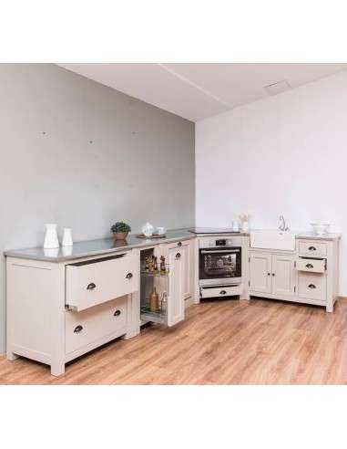Cucina modulo forno e fuochi legno MS371