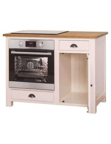 Cucina modulo da 120cm forno e fuochi legno MS371