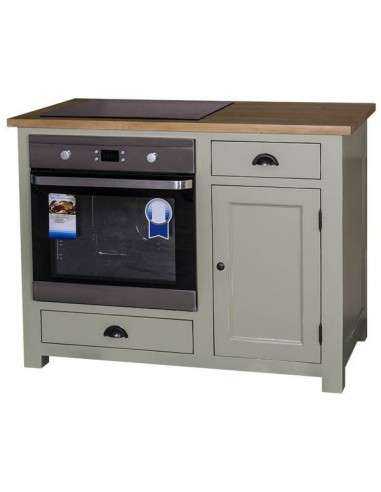 Cucina modulo da 120cm forno e fuochi legno MS371