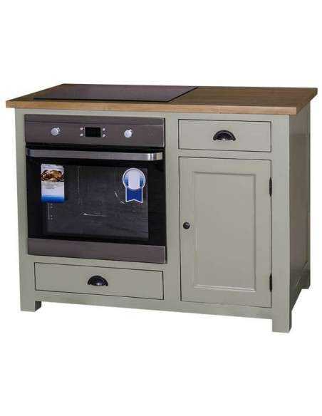 Cucina modulo da 120cm forno e fuochi legno MS371