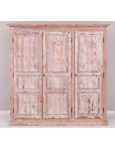 Armadio tre ante legno provenzale colorato MS230