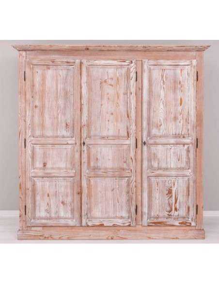 Armadio tre ante legno provenzale colorato MS230