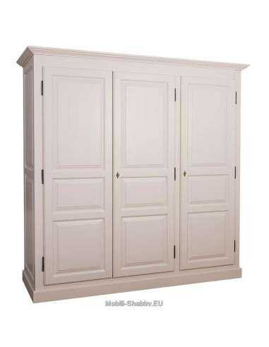 Armadio tre ante legno provenzale colorato MS230