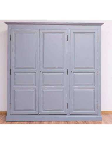 Armadio tre ante legno provenzale colorato MS230