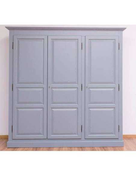 Armadio tre ante legno provenzale colorato MS230