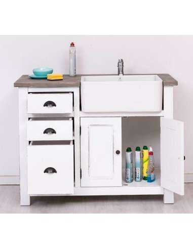 Cucina modulo lavello da 118cm legno MS248