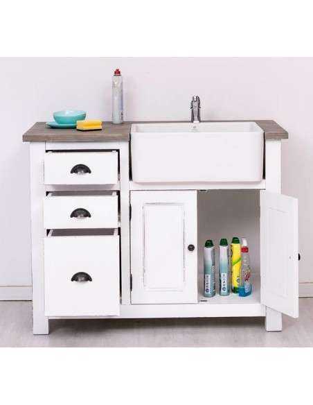 Cucina modulo lavello da 118cm legno MS248