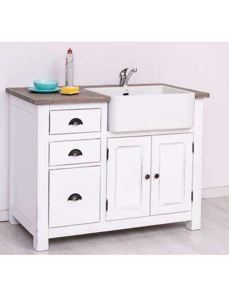 Cucina modulo lavello da 118cm legno MS248