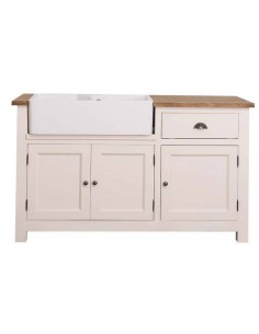 Modulo Cucina Country Legno Massello - 155cm - per lavabo in ceramica MS599