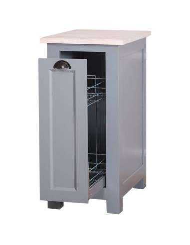 Modulo cestello estraibile 45cm per cucina country in legno rustica o colorata MS685