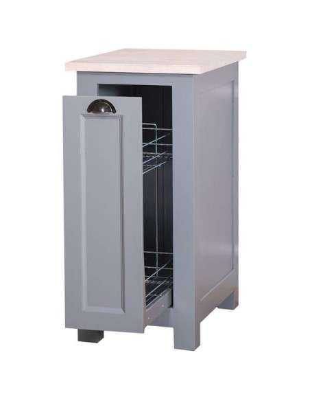 Modulo cestello estraibile 45cm per cucina country in legno rustica o colorata MS685