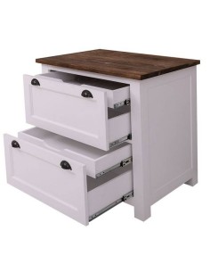 Modulo doppio cassetto esterno con 2 cassettini interni per cucina country in legno MS703 2