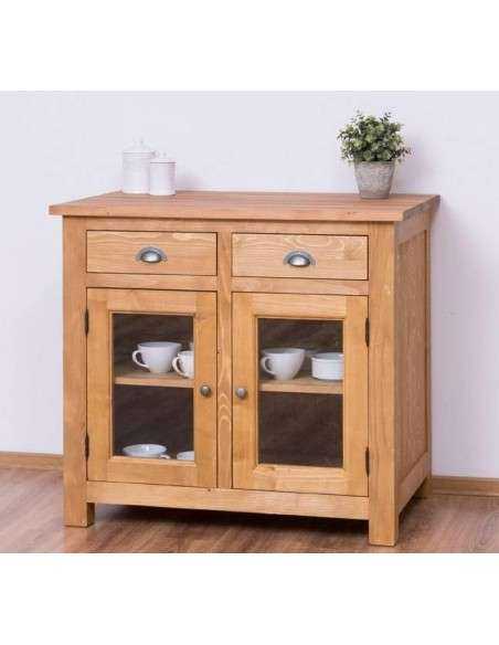 Cucina country modulo dispensa e zona cottura con cassetti e antine MS684