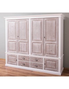 Armadio legno provenzale colorato MS620 2