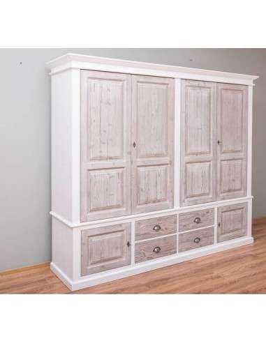 Armadio legno provenzale colorato MS620