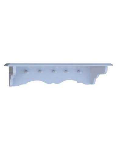 mensola in legno con ganci colorata provenzale MS286