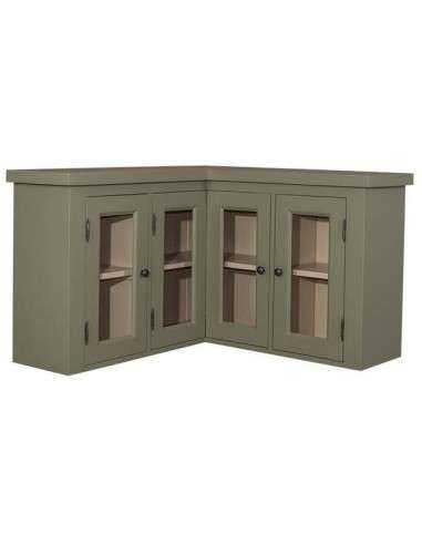 Cucina pensile angolare legno 4 ante colore provenzale MS525