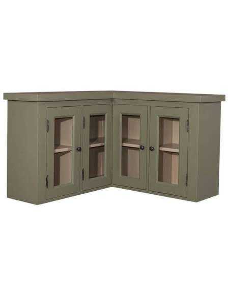 Cucina pensile angolare legno 4 ante colore provenzale MS525