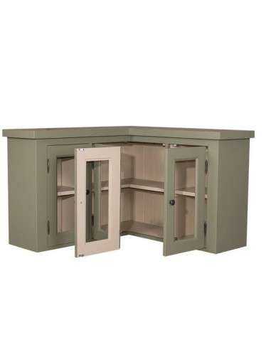 Cucina pensile angolare legno 4 ante colore provenzale MS525