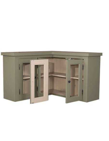Cucina pensile angolare legno 4 ante colore provenzale MS525