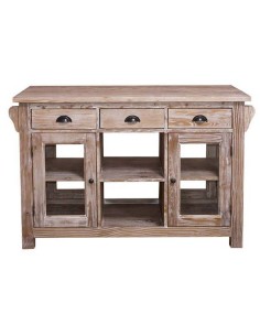 Isola cucina shabby chic 135 cm in legno colorato MS530