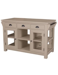 Isola cucina shabby chic 135 cm in legno colorato MS530 2