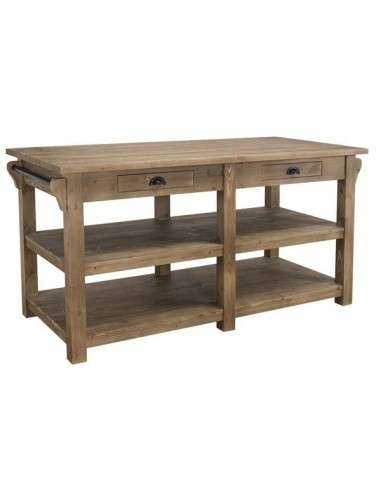 Cucina isola centrale legno MS607