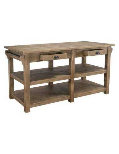 Cucina isola centrale legno MS607
