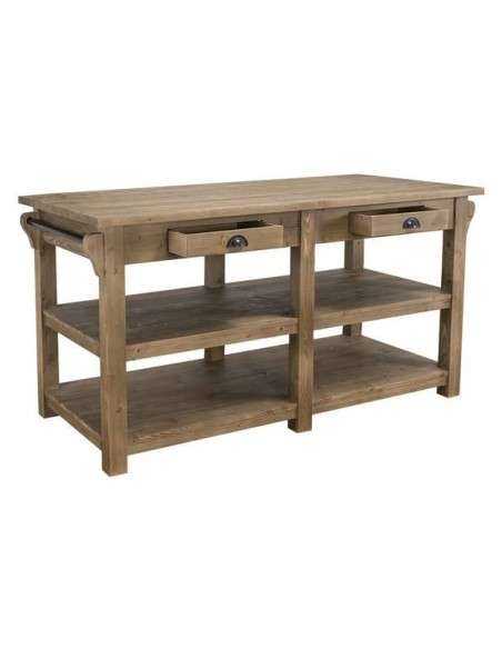 Cucina isola centrale legno MS607