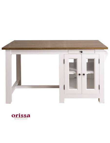 Cucina isola in legno massello stile country 150 cm MS682