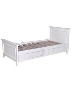 letto singolo in legno colorato stile provenzale MS1142D-90200