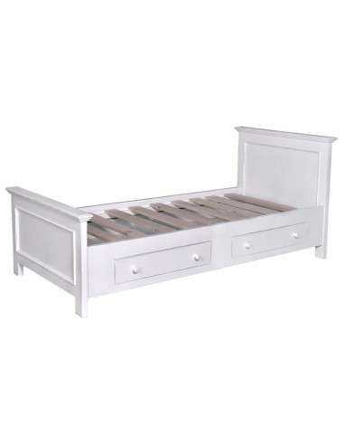 letto singolo in legno colorato stile provenzale MS1142D-90200