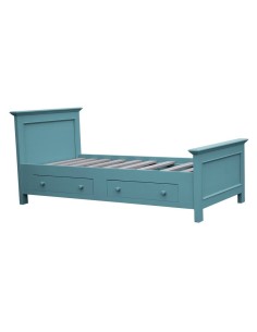 letto singolo in legno colorato stile provenzale MS1142D-90200 2