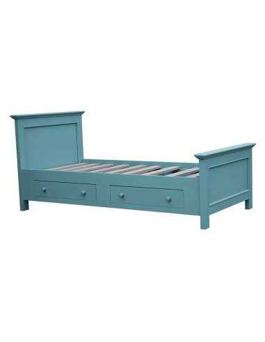 letto singolo in legno colorato stile provenzale MS1142D-90200