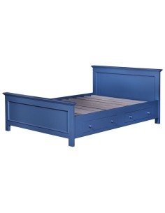 letto singolo in legno colorato stile provenzale MS1142D-140200 2