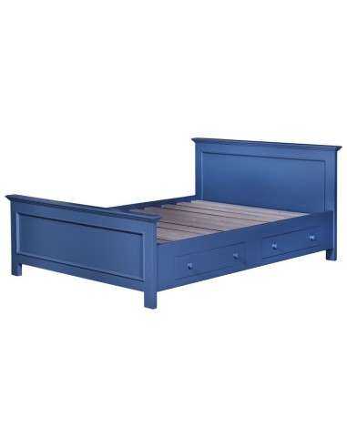 letto matrimoniale in legno colorato stile provenzale MS1142D-160200