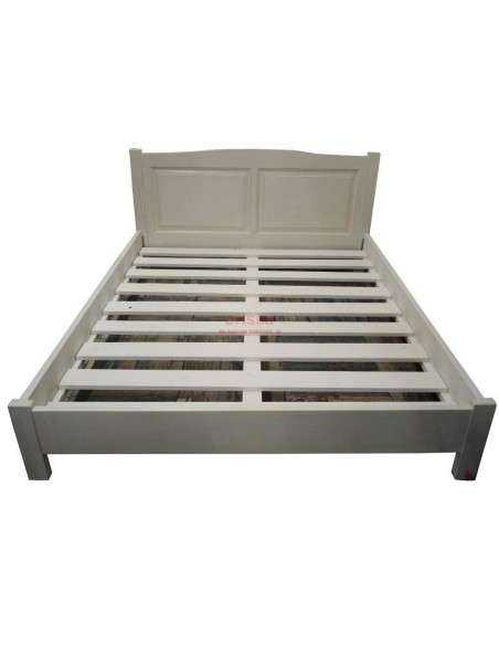 letto matrimoniale in legno colorato stile provenzale MS483-160200
