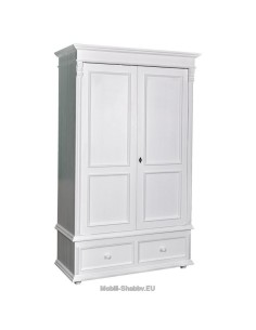 Armadio shabby chic due ante e cassetti MS105