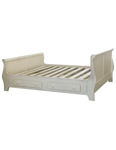 letto a barca singolo in legno colorato provenzale MS0612D-90200