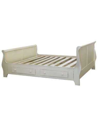 letto a barca singolo in legno colorato provenzale MS0612D-90200