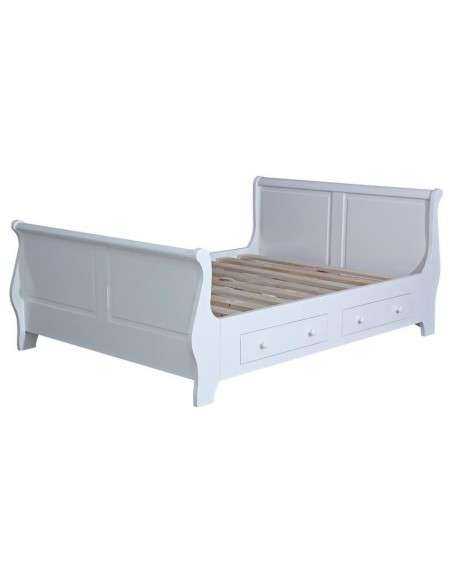 letto a barca singolo in legno colorato provenzale MS0612D-90200