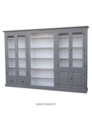 Libreria provenzale colorata mensole regolabili MS118