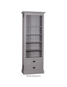 Libreria provenzale colorata cassetti e mensole regolabili MS455 2