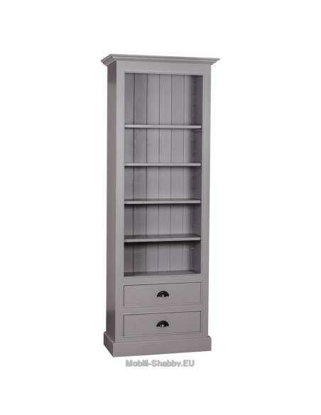 Libreria provenzale colorata cassetti e mensole regolabili MS455