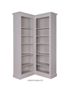 Libreria angolare provenzale colorata mensole regolabili MS547