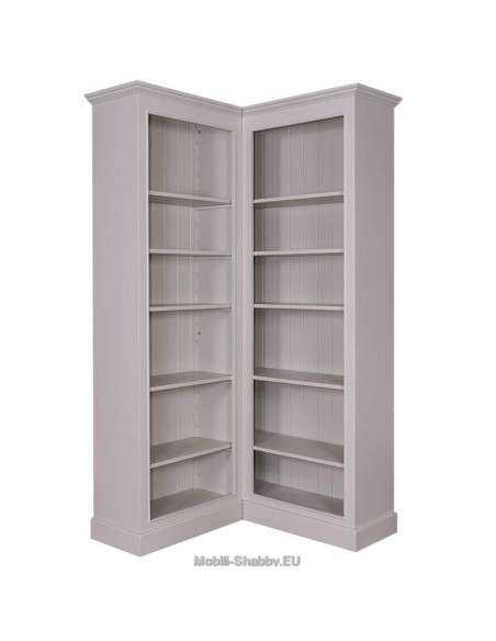 Libreria angolare provenzale colorata mensole regolabili MS547