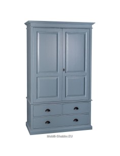 Armadio shabby chic doppia ante e cassetti MS127