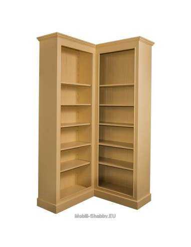 Libreria angolare provenzale colorata mensole regolabili MS547