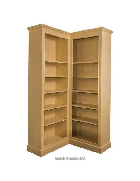 Libreria angolare provenzale colorata mensole regolabili MS547