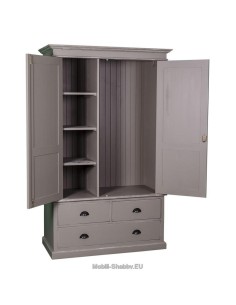 Armadio shabby chic doppia ante e cassetti MS127 2